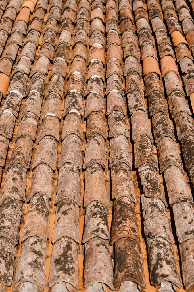 old roof in need of repair
